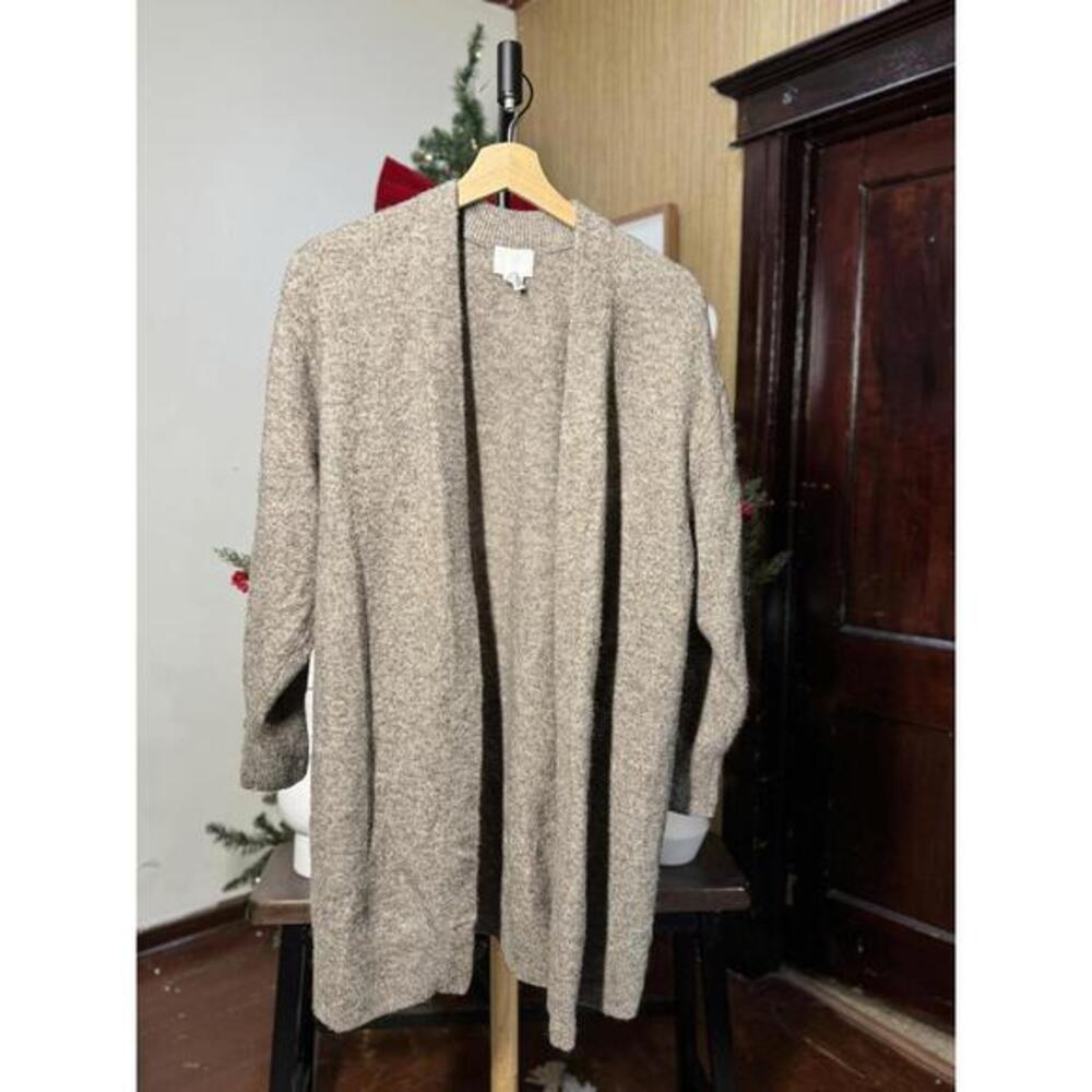 Cozy Brown Open Front Cardigan Sweater